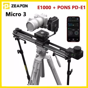 ZEAPON Micro 3 E500 E700 E1000 AXIS 80 100 120 Pro Motorized Slider PS-E1 PD-E1 - Picture 1 of 29
