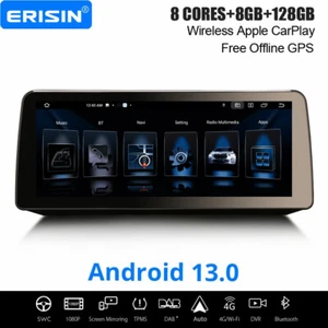 12,3" IPS Ecran Android 14 DAB+ Autoradio BMW Série 5 E60 E61 CCC GPS TPMS Navi - Imagen 1 de 24