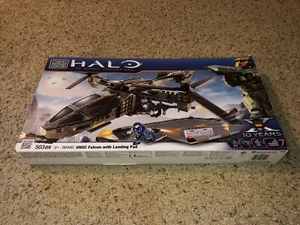 Plataforma de aterrizaje Halo UNSC Falcon Mega Bloks 96940 con caja y figuras *¡NO COMPLETA!* - Imagen 1 de 5