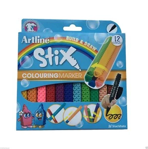 ARTLINE Stix Pens Non Toxic Colouring Marker Pen | Kids Children Stationery Arts - Picture 1 of 6