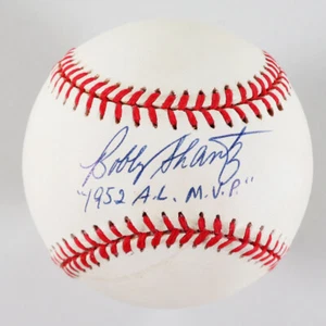 Bobby Shantz Signed Baseball "1952 A.L. M.V.P." Yankees - COA JSA - Picture 1 of 7