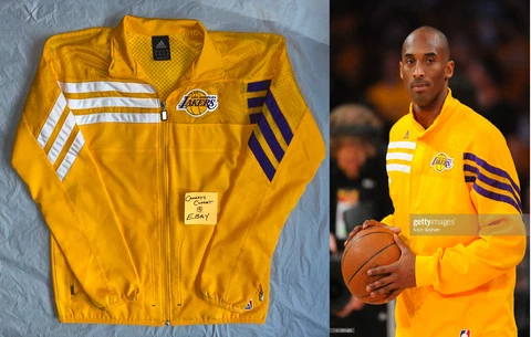 MENS SMALL Adidas 2011 Kobe Bryant Era L.A. Lakers Warm Up Jacket Cover