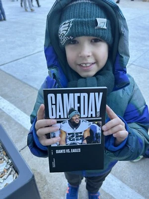 1/5/2025 Philadelphia Eagles Saquon Barkley Game Day Program - Image 1 of 2