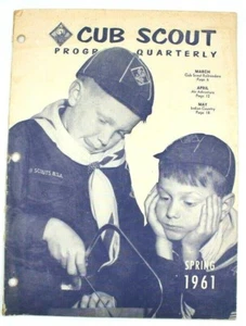 1961 Cub Scout Program Quarterly Spring Workbook BSA - Imagen 1 de 2