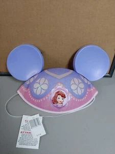 DISNEY PARKS SOFIA THE FIRST MICKEY MOUSE EARS HAT NEW WITH TAGS - Picture 1 of 2