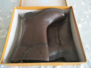 BOTAS SEÑORA PADERS MARRÓN CUERO REINO UNIDO TALLA 4 EUR TALLA 37 - Imagen 1 de 9