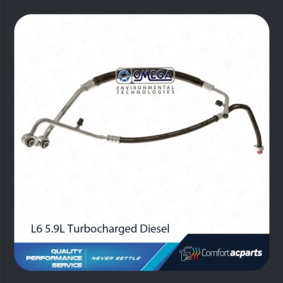 Manguera de succión y descarga de aire acondicionado Dodge Ram 3500 2003-2005 / 2500 L6 5,9 L diésel solamente Foto 1 de 2