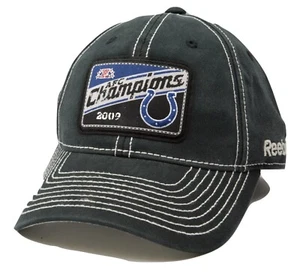 Sombrero Indianapolis Colts Reebok NFL Fútbol Americano AFC Campeones Talla Única Ajuste Flexible - Imagen 1 de 5