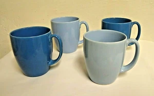 Tazas/tazas de café/té/chocolate de gres azul y azul claro Corelle 4 piezas 12 oz 💙 - Imagen 1 de 5