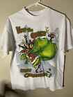 Dr Seuss The Grinch Mean One Vtg 1998 Christmas Mens White Adult Shirt Sz Large