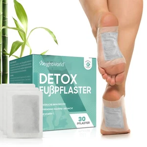 Detox Fußpflaster - 30 Pflaster - Vitamin C, Bambusessig & Wermut - Entgiftung - Bild 1 von 10