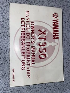 YAMAHA XT350 OWNERS MANUAL - Picture 1 of 10
