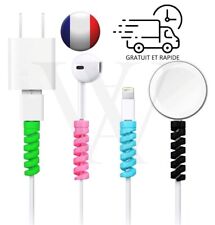PROTEGE CABLE CHARGEUR MFI Anti-plie+ Silicone Robuste et Flexible Protection