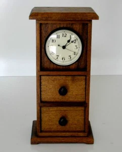 Solid black walnut handcraftedMantel Clock made from solid eastern black walnut - Picture 1 of 2