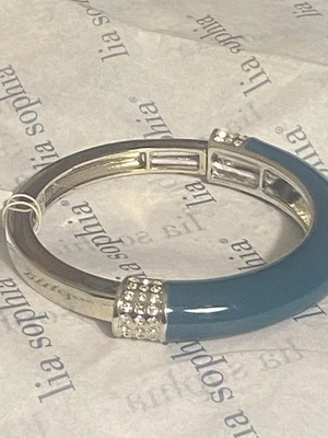 Pulsera elástica Lia Sophia "CROMÁTICA" con cristales verde selva $98 Foto 1 de 4