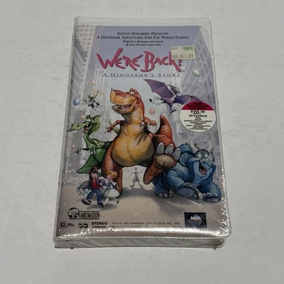 Brand New Sealed - We're Back A Dinosaurs Story (VHS, 1994, Clamshell) - Image 1 of 4