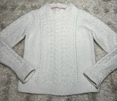 Suéter Mini Boden Cable Tejido Mezcla Lana Talla 8-9 Marfil 134 cm Foto 1 de 3