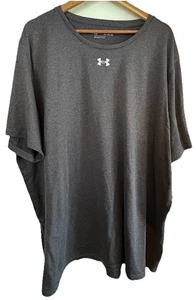 Under Armour Men's 4XL Loose Heathered Grey T-Shirt Casual Short Sleeve - Picture 1 of 3