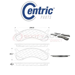 Centric Semi Metallic Brake Pads w Shim for 1998-2008 International px - Picture 1 of 5