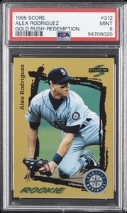 1995 SCORE GOLD RUSH-REDEMPTION #312 ALEX RODRIGUEZ PSA 9 - Picture 1 of 2
