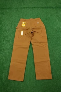 Carhartt Hose Herren 38x36 Braun Loose Fit Duck Canvas Double Knee USA B01 BRN Neu mit Etikett - Bild 1 von 6