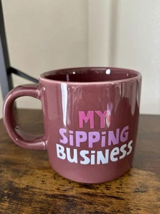 Tabitha Brown My Sipping Business Coffee Mug Purple 16oz Ceramic Stoneware Cup - Picture 1 of 8
