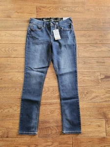 Natural Reflections Mid Rise Skinny Jeans Sz 10 Comfort Stretch Blue Dark Wash - Picture 1 of 9