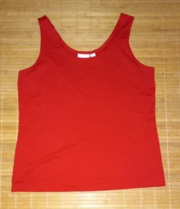 Chico's Tank Top Stretch Red Size 2 = Large 12 - Picture 1 of 2