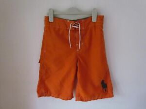 Ralph Lauren Boys Orange long swim Shorts size M  age 10-12