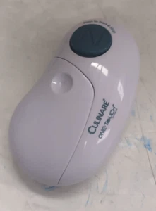 Culinare One Touch Electronic Tin Opener, White, Plastic/Stainless Steel - Picture 1 of 6