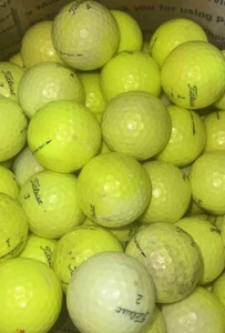 60 Titleist Golfball, verschiedene Mischung, gelb AAA (3A) kostenloser Versand - Bild 1 von 1