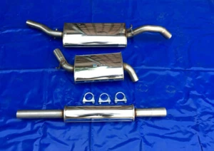 Edelstahl Auspuffanlage VW Golf 2 GT GTI  Gruppe N 50mm mit VSD S-Rohr - Bild 1 von 2