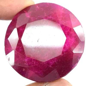 Amazing Deal 325 Ct Natural African Red Ruby Certified Loose Gemstone Round Cut - Picture 1 of 4