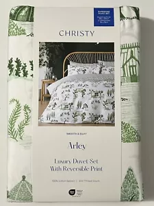 Christy Arley Super King Size Luxury Duvet Cover Set With Two Pillowcases - Picture 1 of 7