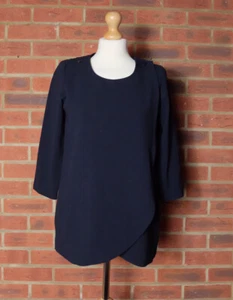 Rodebjer Blue Button Shoulder Tunic Top Size XS - Picture 1 of 12