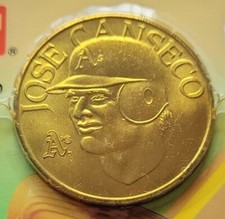 JOSE CANSECO Sport Stars Collector 1990 with Bonus Coin (SEALED) MLB Oakland A's
