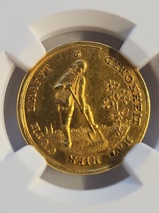 Germany Gold Erlanger Coin Nurnberg State 1700,s Ngc A U - Picture 1 of 3