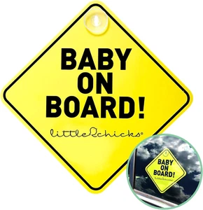 NEW Little Chicks Baby on Board Car Sign Decal - Picture 1 of 3