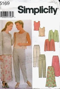 Simplicity Sewing Pattern 5169 | Misses Pants, Skirt & Top Sizes 16-18-20 UNCUT - Picture 1 of 2