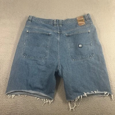 Pantalones Cortos De Colección PJ Mark Hombres 42 Jean Denim Sueltos Y2K Patinador Bolsillos Grandes Años 90 Cortados Foto 1 de 4