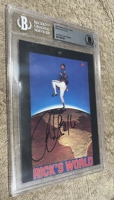Rick Sutcliffe Signed 5x7 Nike Poster RICK’S WORLD Chicago Cubs #40 RARE Beckett - Image 1 of 4