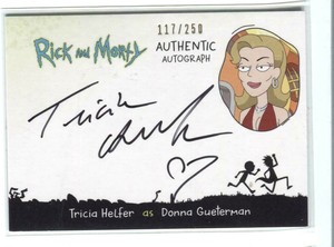 CRYPTOZOIC RICK AND MORTY SEASON 2 * AUTOGRAPH CARD * TRICIA HELFER/DONNA G