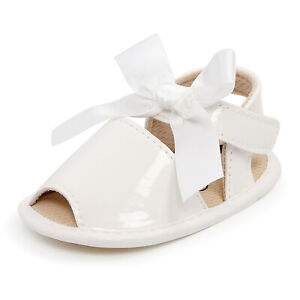 Newborn Baby Girl Crib Shoes Infant Wedding Party Shoe Dress Sandals Outfit 0-18