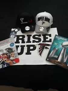 ATLANTA FALCONS. SUPER BOWL LI. HOUSTON, TX. "2" UNUSED CAPS/HATS. +3 ITEMS. - Picture 1 of 12