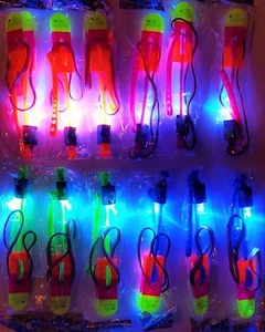 New 12 Pcs LED Flyer Sling Flare Copter - US Seller- Kids Adults Fun Toys Play - Picture 1 of 4