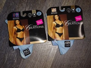 2 Hanes 2003 Body Creations 2-Pack Low Rise thong Size 8 discontinued NIP - Picture 1 of 6
