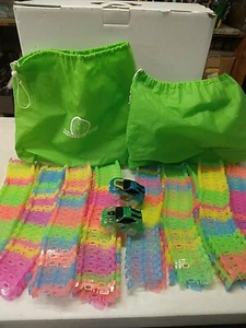 500 Pieces Mindscope Glow In The Dark Twister Tracks 2 Light Up Cars WORKS! - Picture 1 of 5