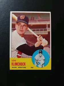 1963 Topps #542 Lou Klimchock Hi #  No Creases No Wrinkles Free Shipping   - Picture 1 of 2
