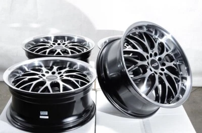 17 Wheels Rims Black Polish Honda Civic Accord Toyota Corolla Celica Camry RAV4 - Image 1 of 4