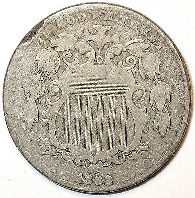 1882 RPD SHIELD NICKEL. Copper/Nickel. L@@K!!! - Image 1 of 4